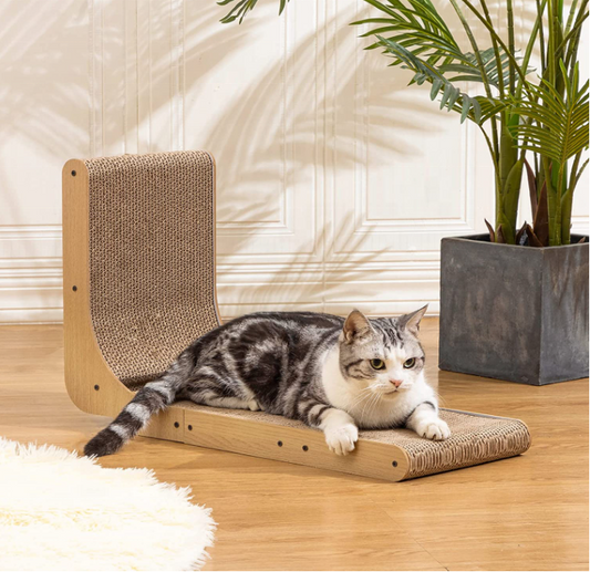 L- Shape Cat Scratch Board
