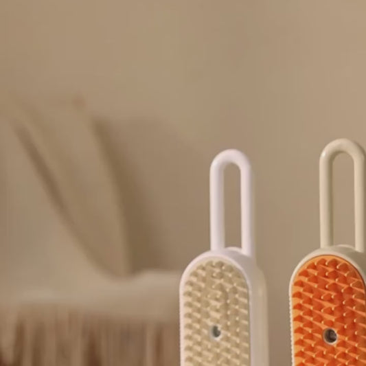 3 in 1 Pet Steam Brush for Cleaning & Massage